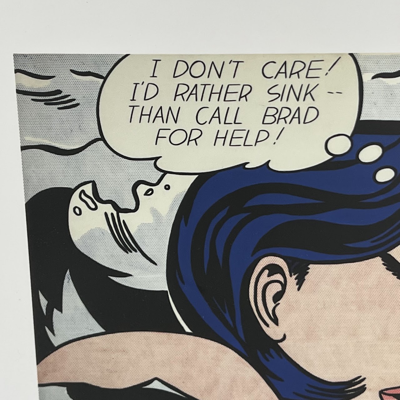 Roy Lichtenstein 'Drowning Girl' MoMA Print