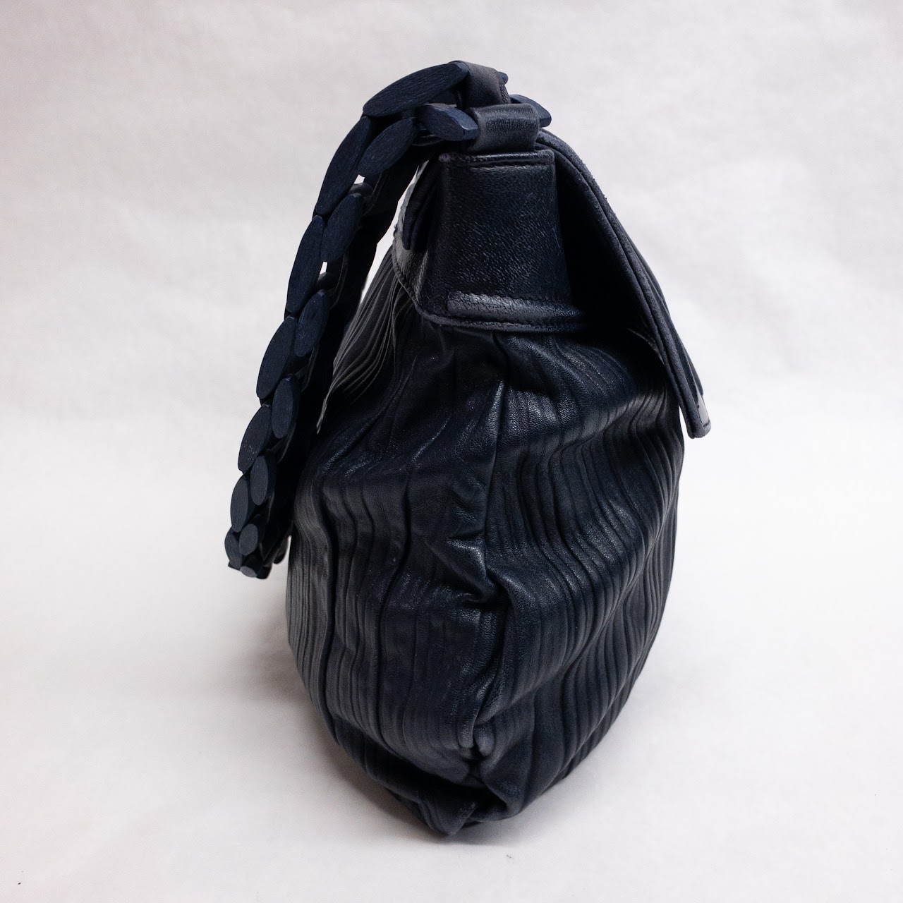 Zac Posen Navy Blue Shoulder Bag