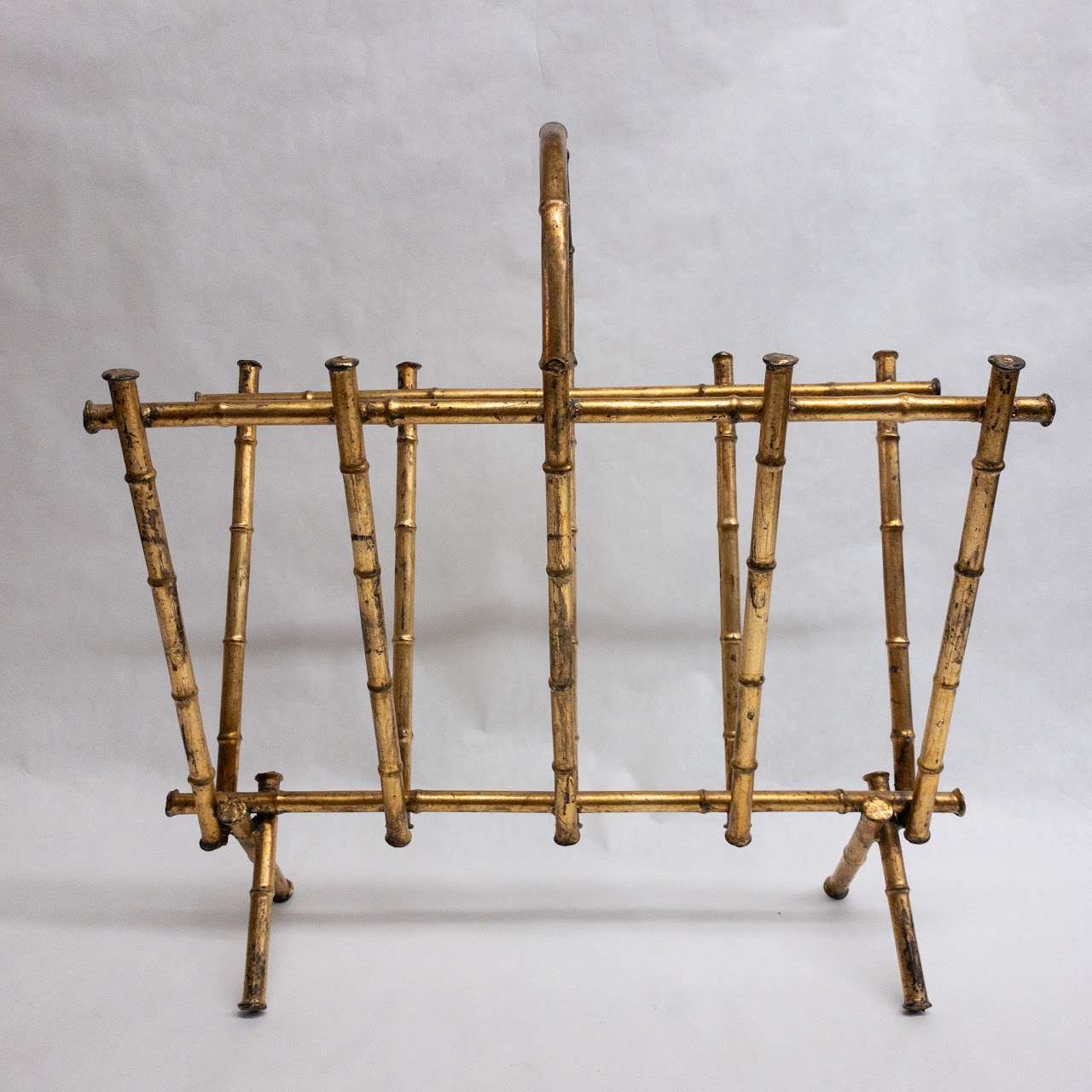 Metal Bamboo Magazine Rack