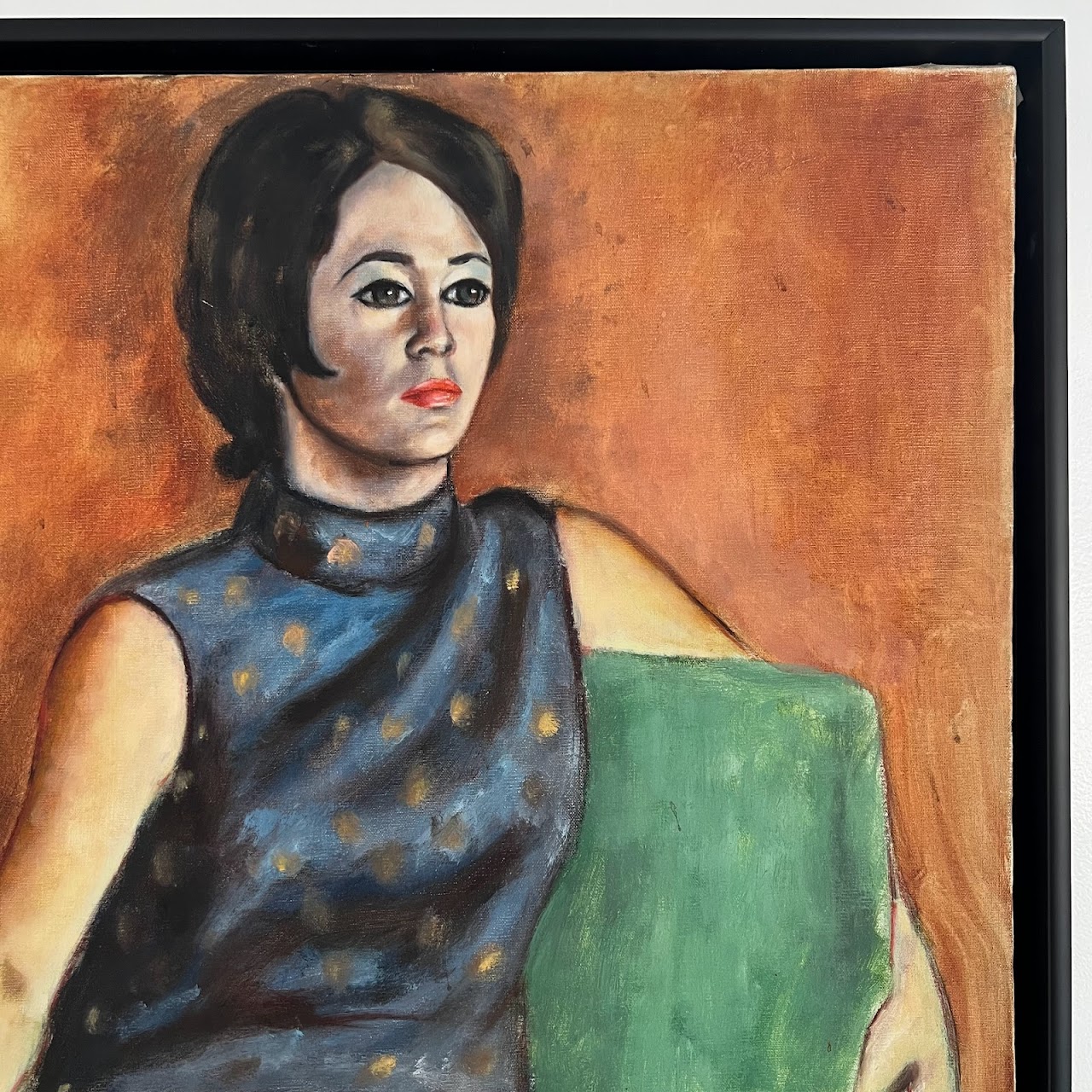 1965 Oil Portrait Painting, Signed Magid