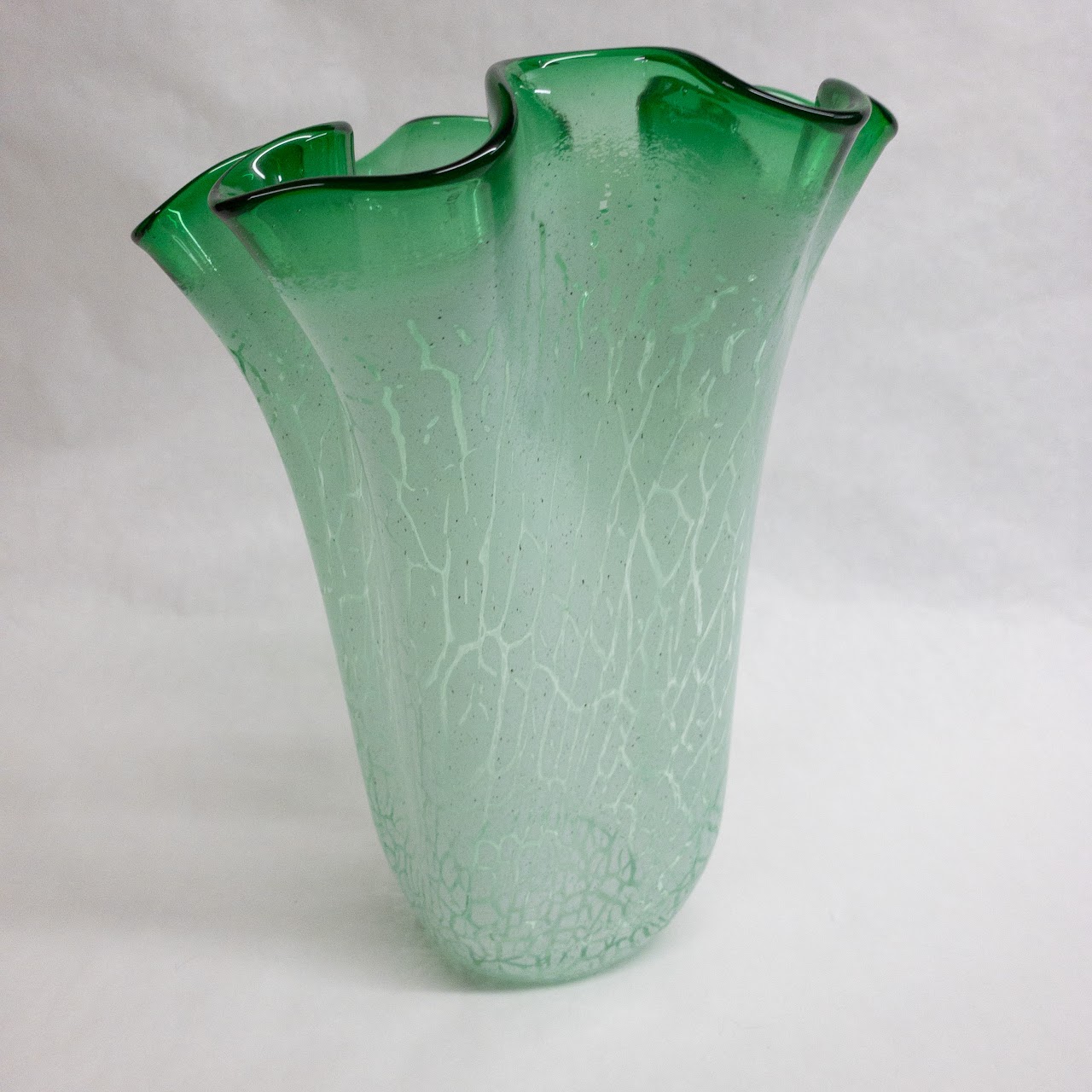 Tarnowiec Art Glass Lettuce Vase