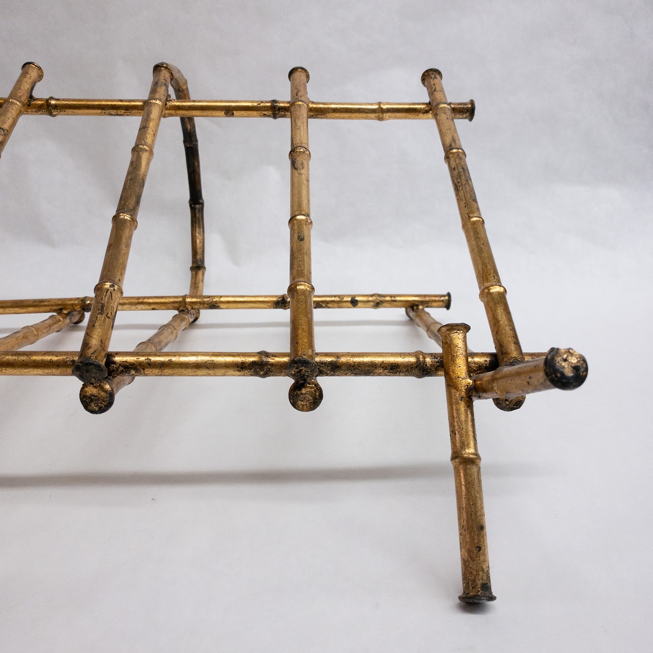 Metal Bamboo Magazine Rack