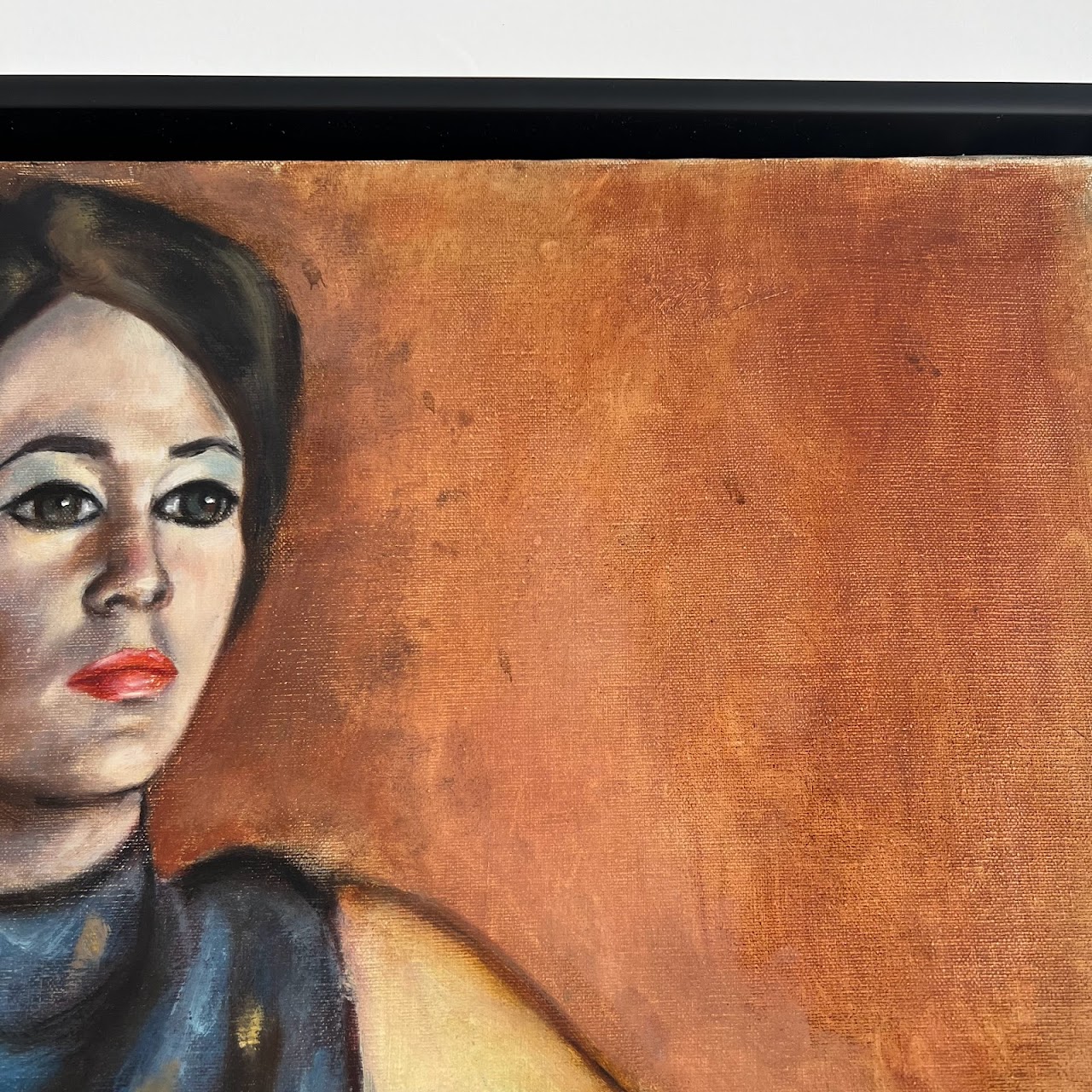 1965 Oil Portrait Painting, Signed Magid