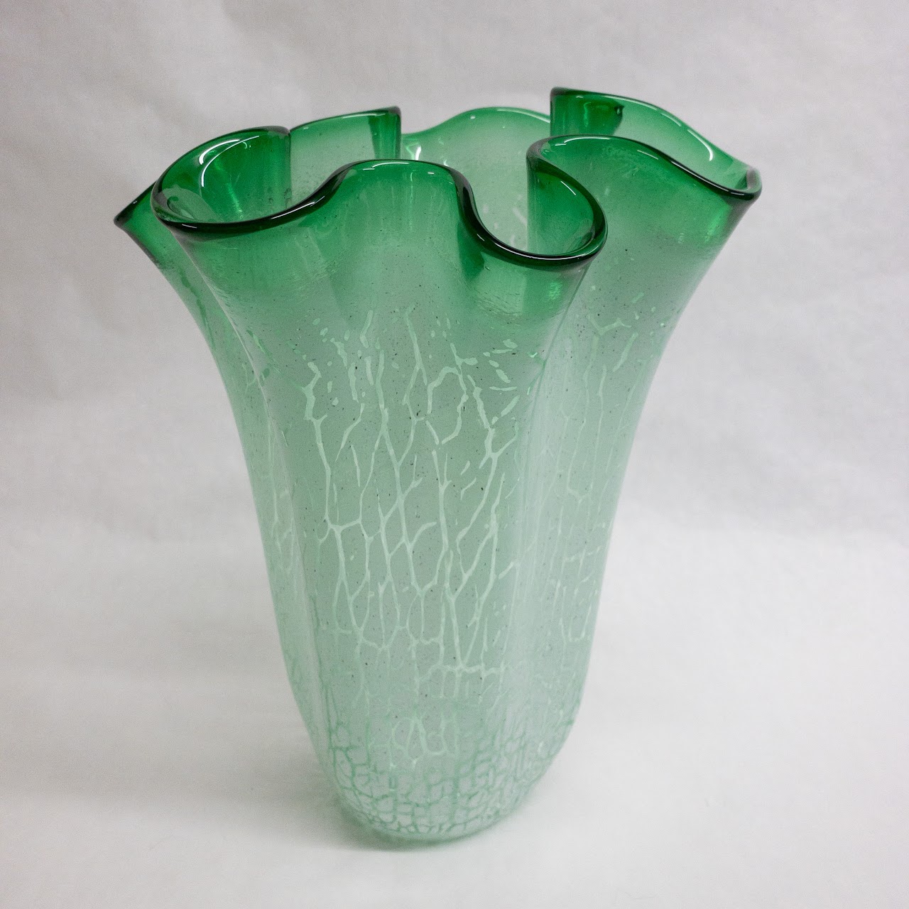 Tarnowiec Art Glass Lettuce Vase