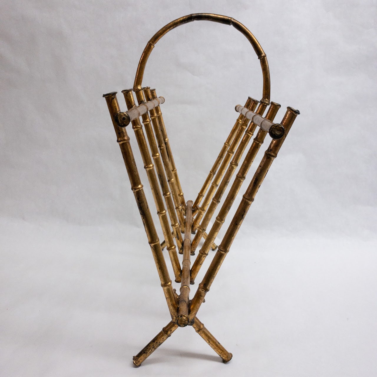 Metal Bamboo Magazine Rack