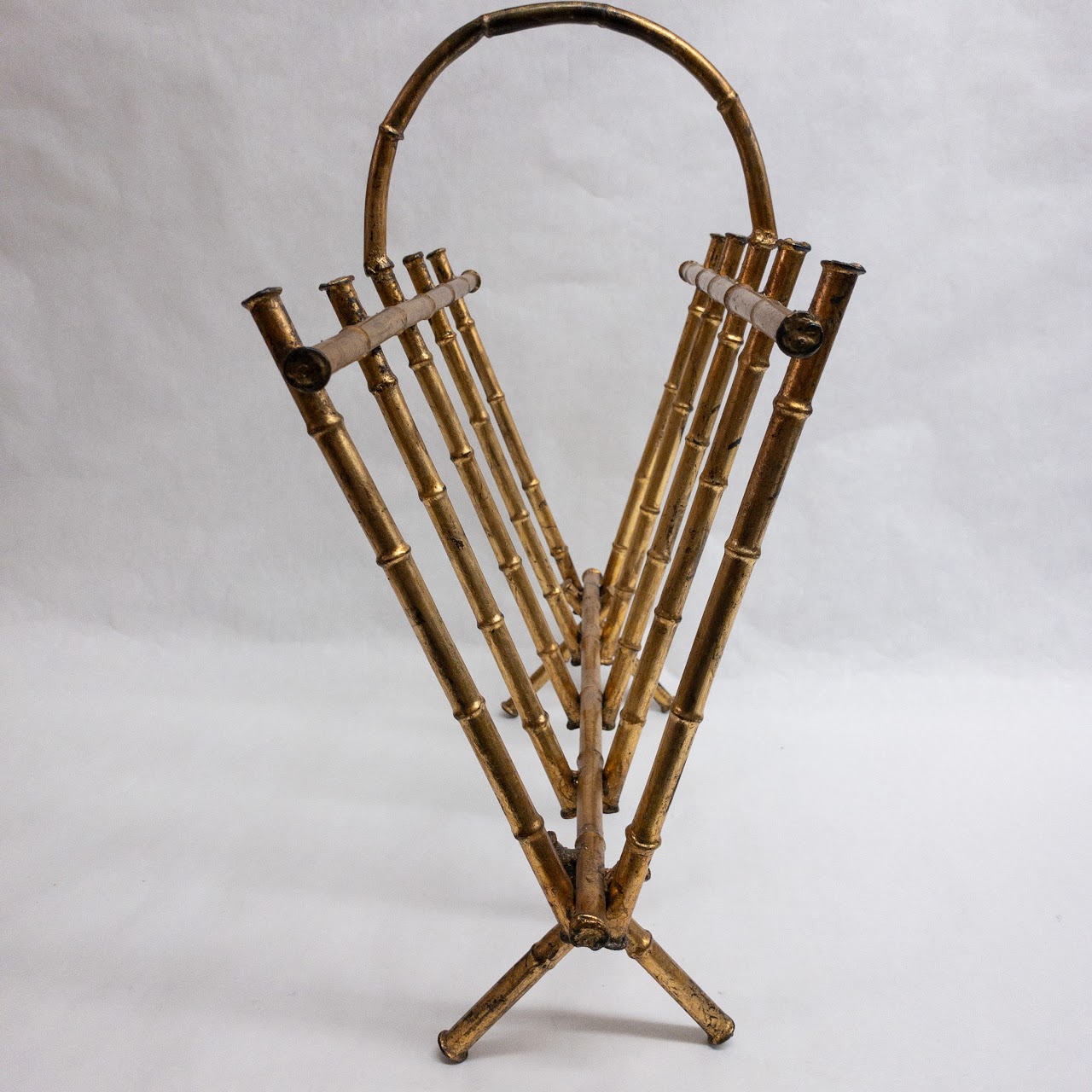 Metal Bamboo Magazine Rack