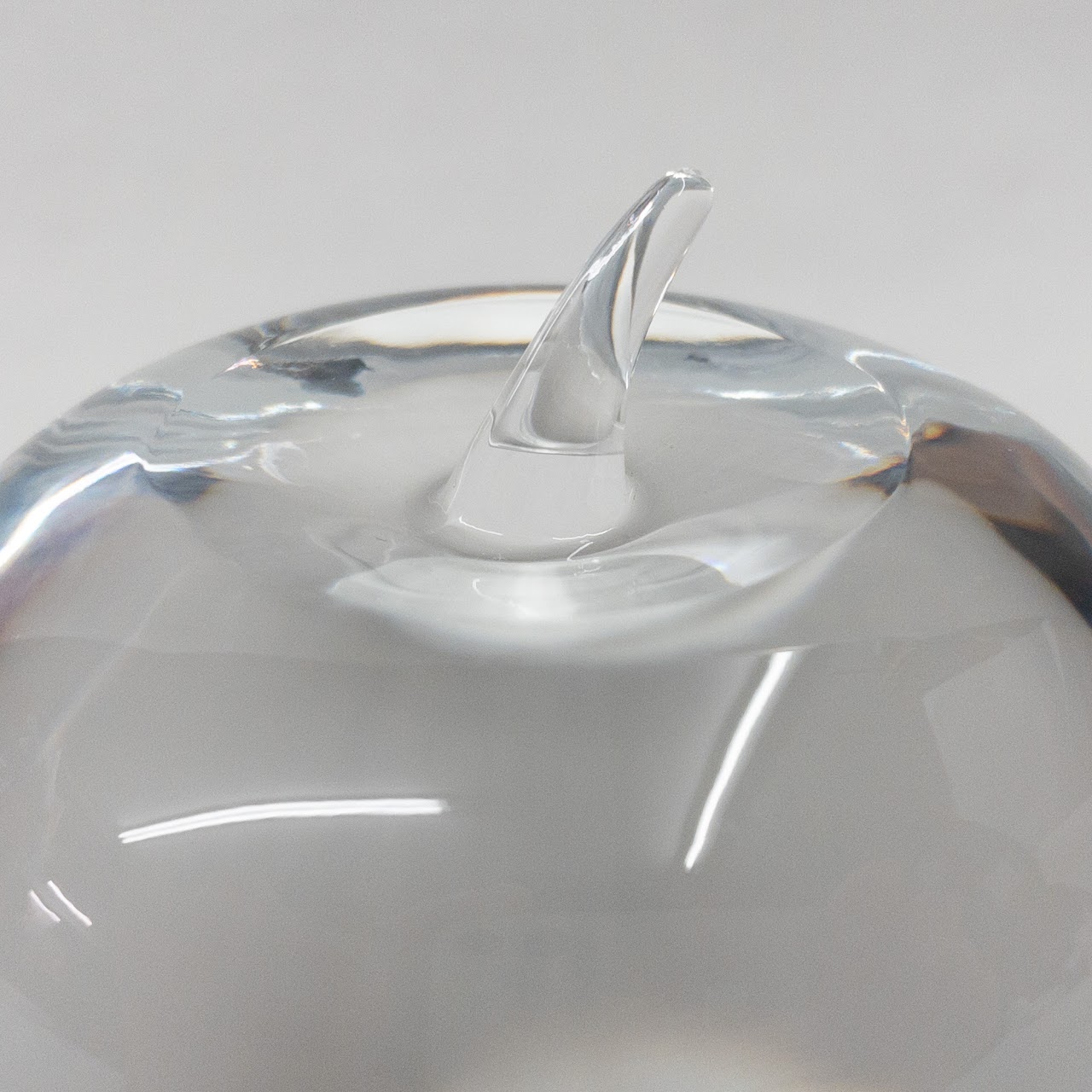 Tiffany & Co. Crystal Apple Paperweight