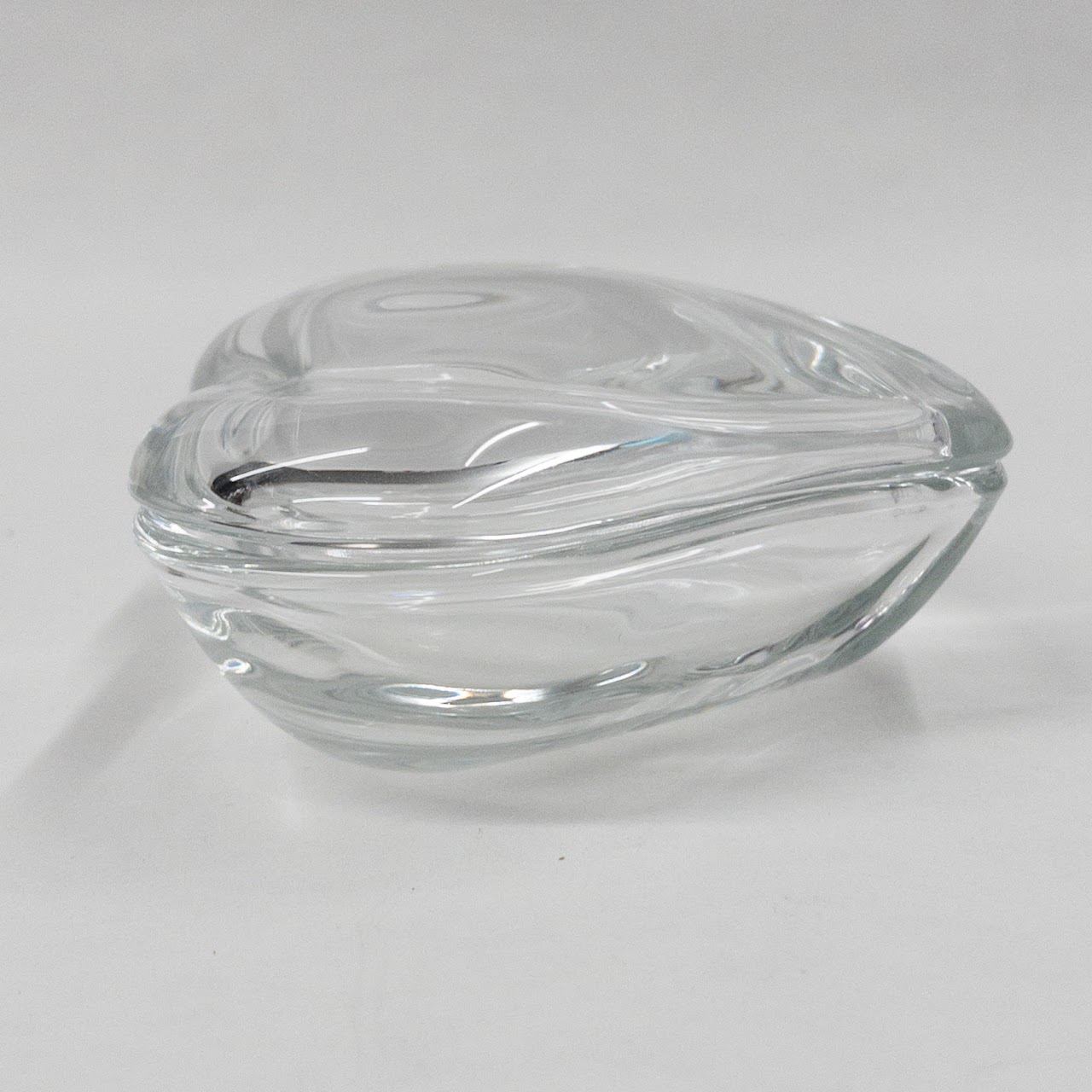 Tiffany & Co. Elsa Perretti Lead Crystal Heart Trinket Dish