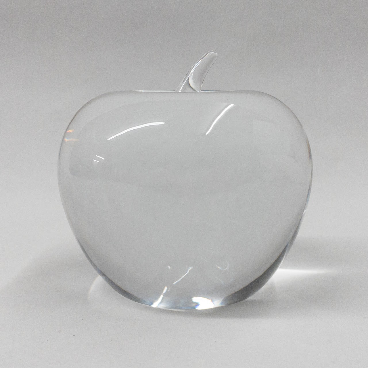 Tiffany & Co. Crystal Apple Paperweight