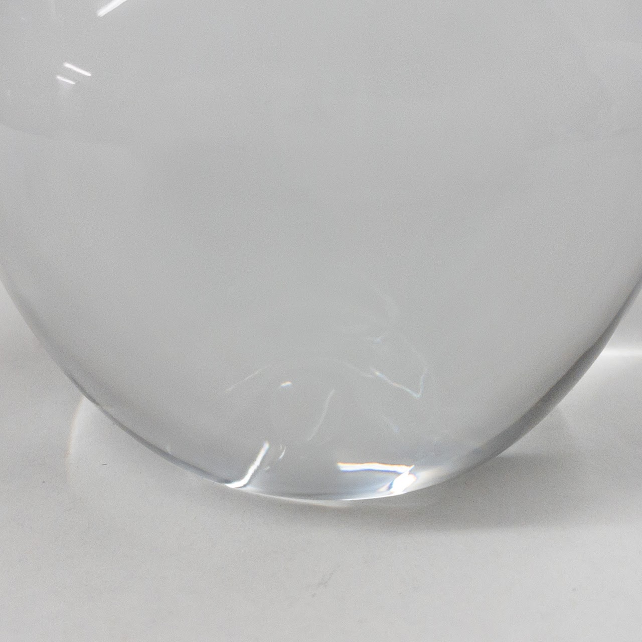 Tiffany & Co. Crystal Apple Paperweight