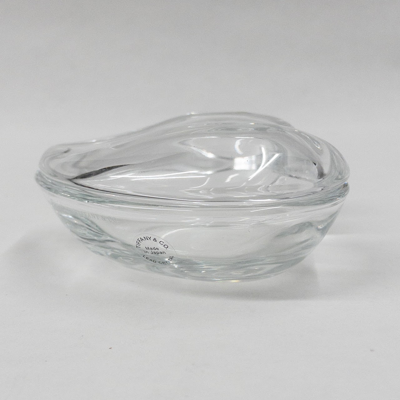 Tiffany & Co. Elsa Perretti Lead Crystal Heart Trinket Dish