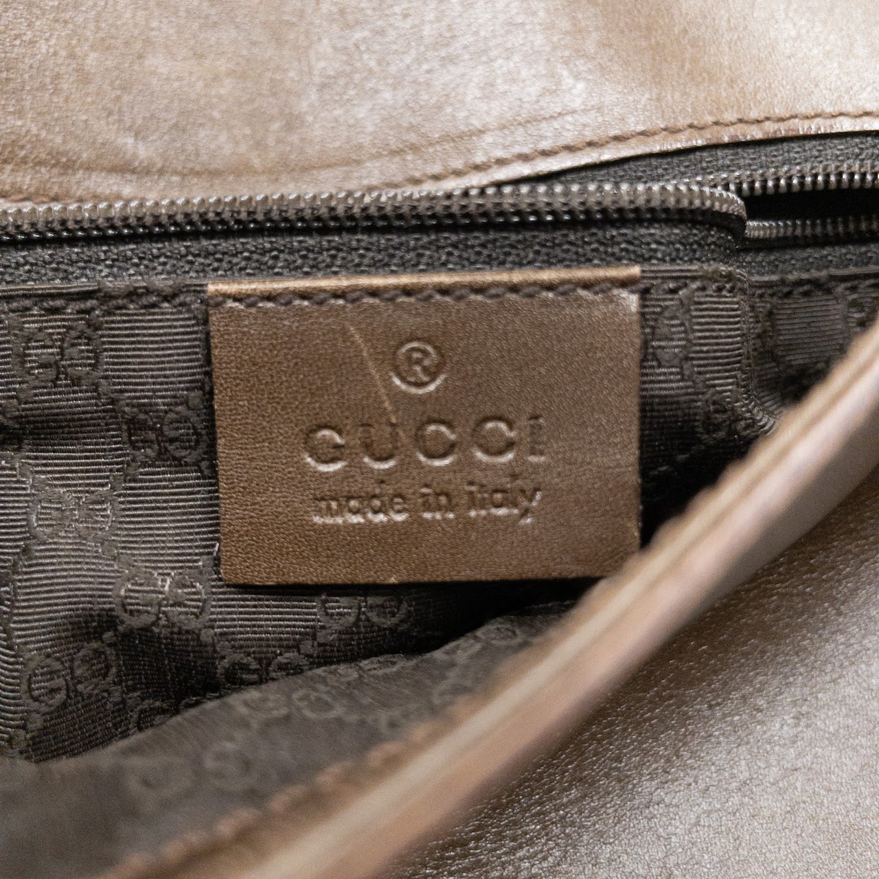 Gucci Leather  Saddle Bag