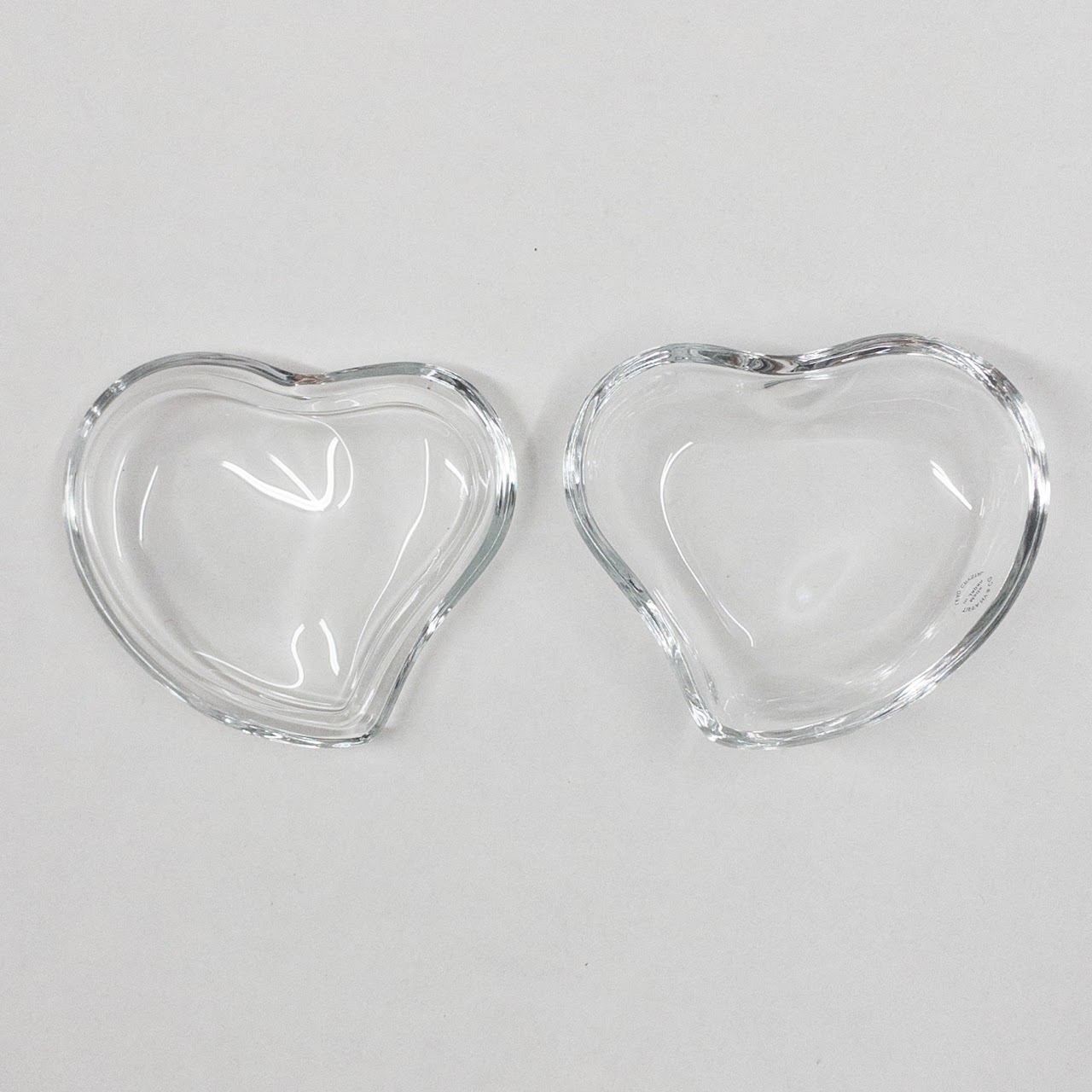 Tiffany & Co. Elsa Perretti Lead Crystal Heart Trinket Dish