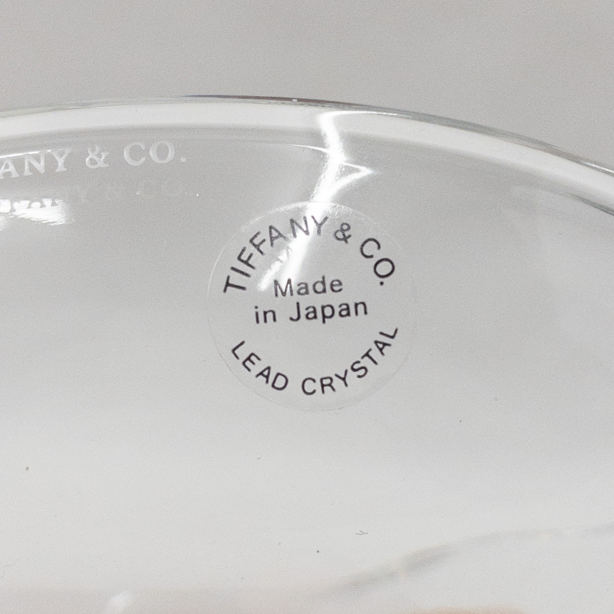 Tiffany & Co. Elsa Perretti Lead Crystal Heart Trinket Dish