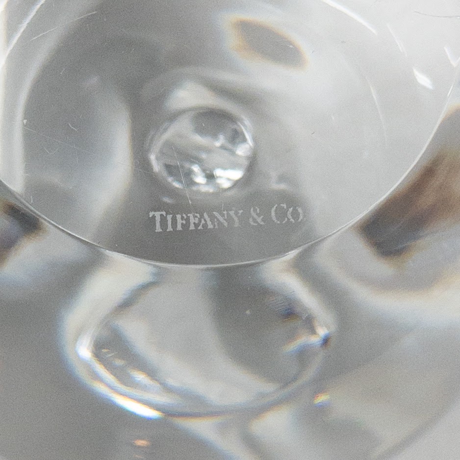 Tiffany & Co. Crystal Apple Paperweight