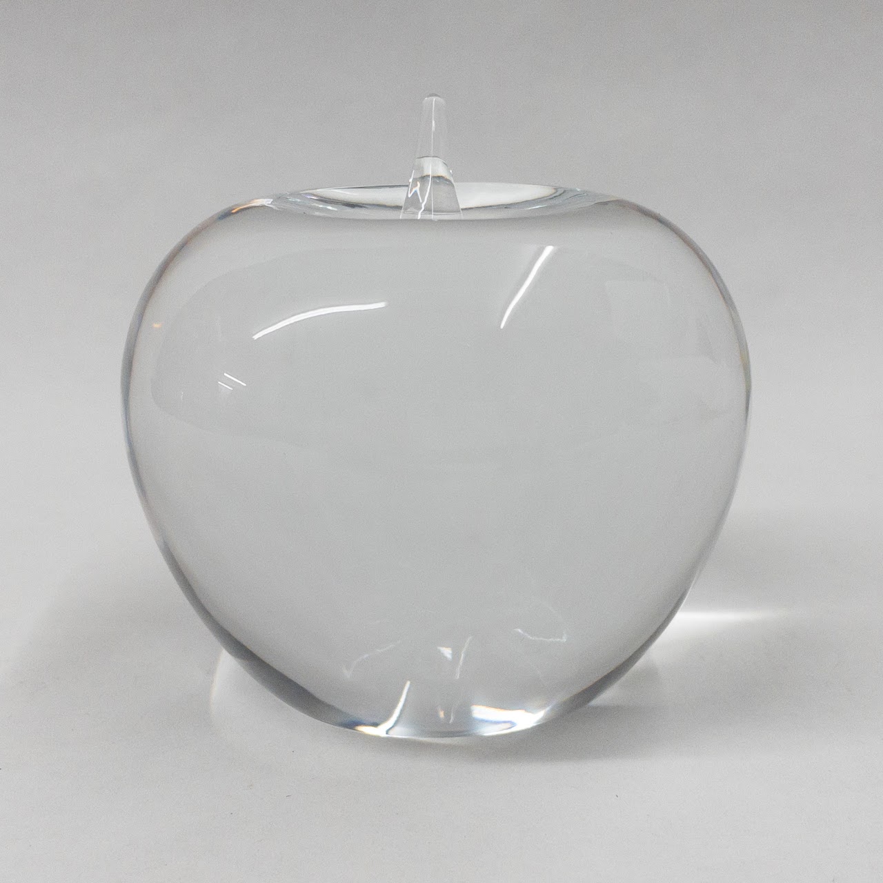 Tiffany & Co. Crystal Apple Paperweight