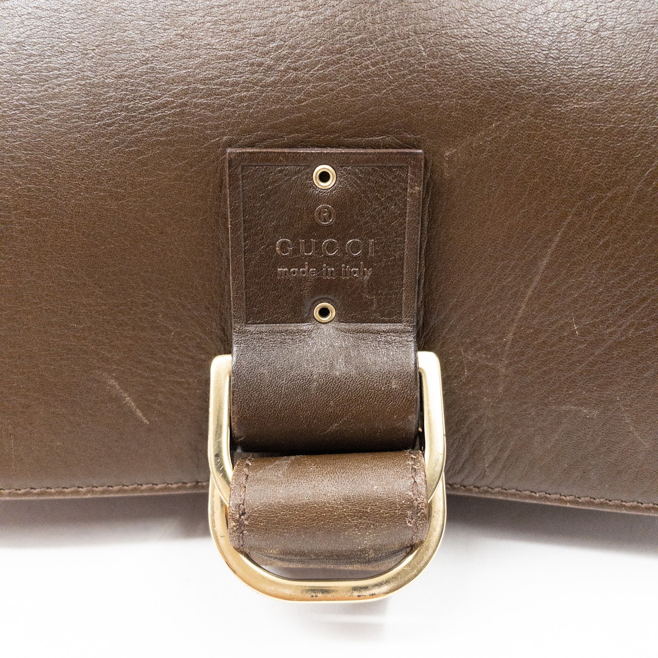 Gucci Leather  Saddle Bag