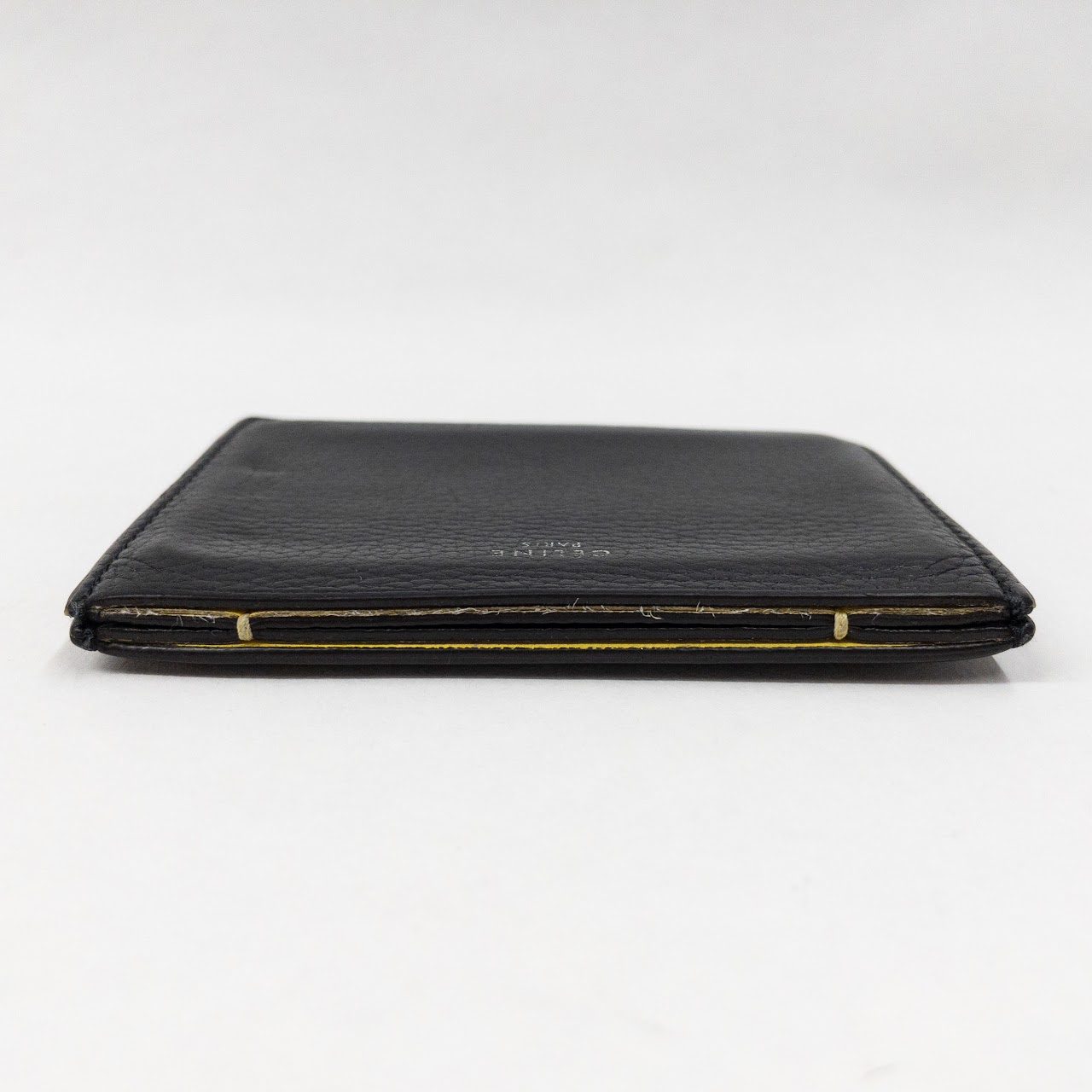 Céline Black & Yellow Three-Pocket Card Wallet