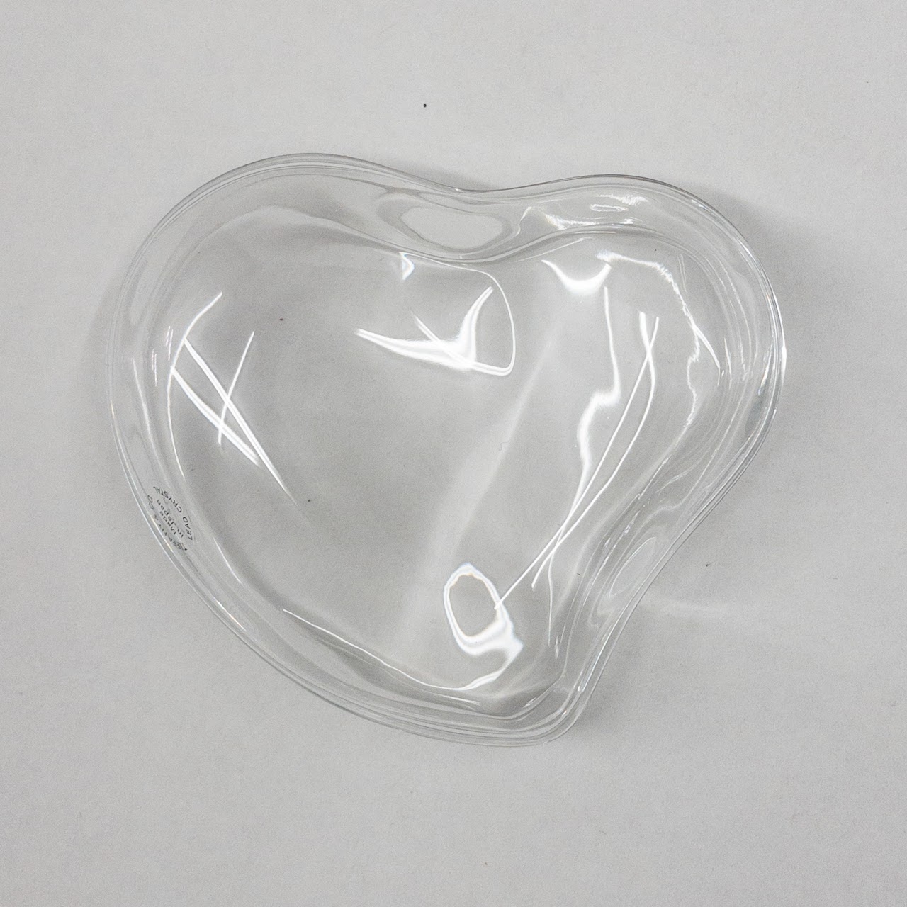 Tiffany & Co. Elsa Perretti Lead Crystal Heart Trinket Dish