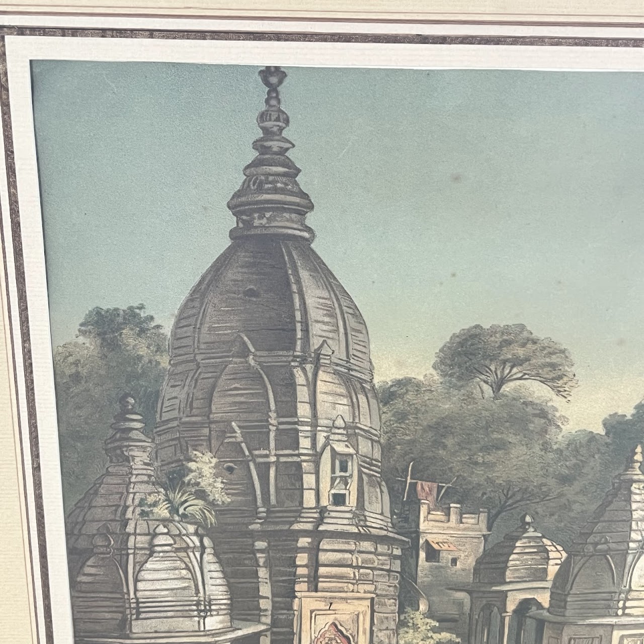 19th C. German F.E. Wachsmuth School Lithograph 'Benares'