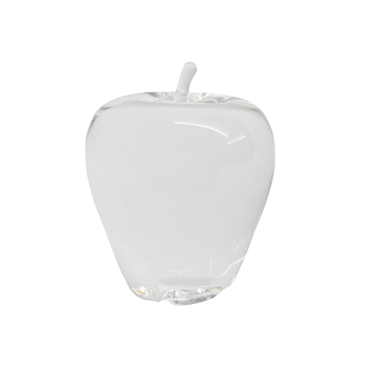 Steuben Crystal Apple Paperweight