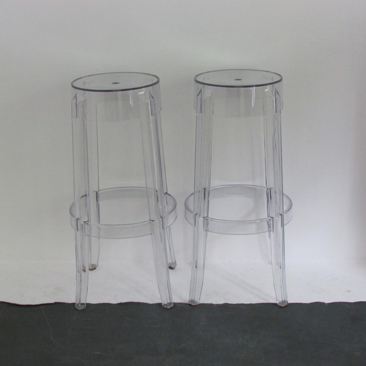 Clear Acrylic Stool Pair