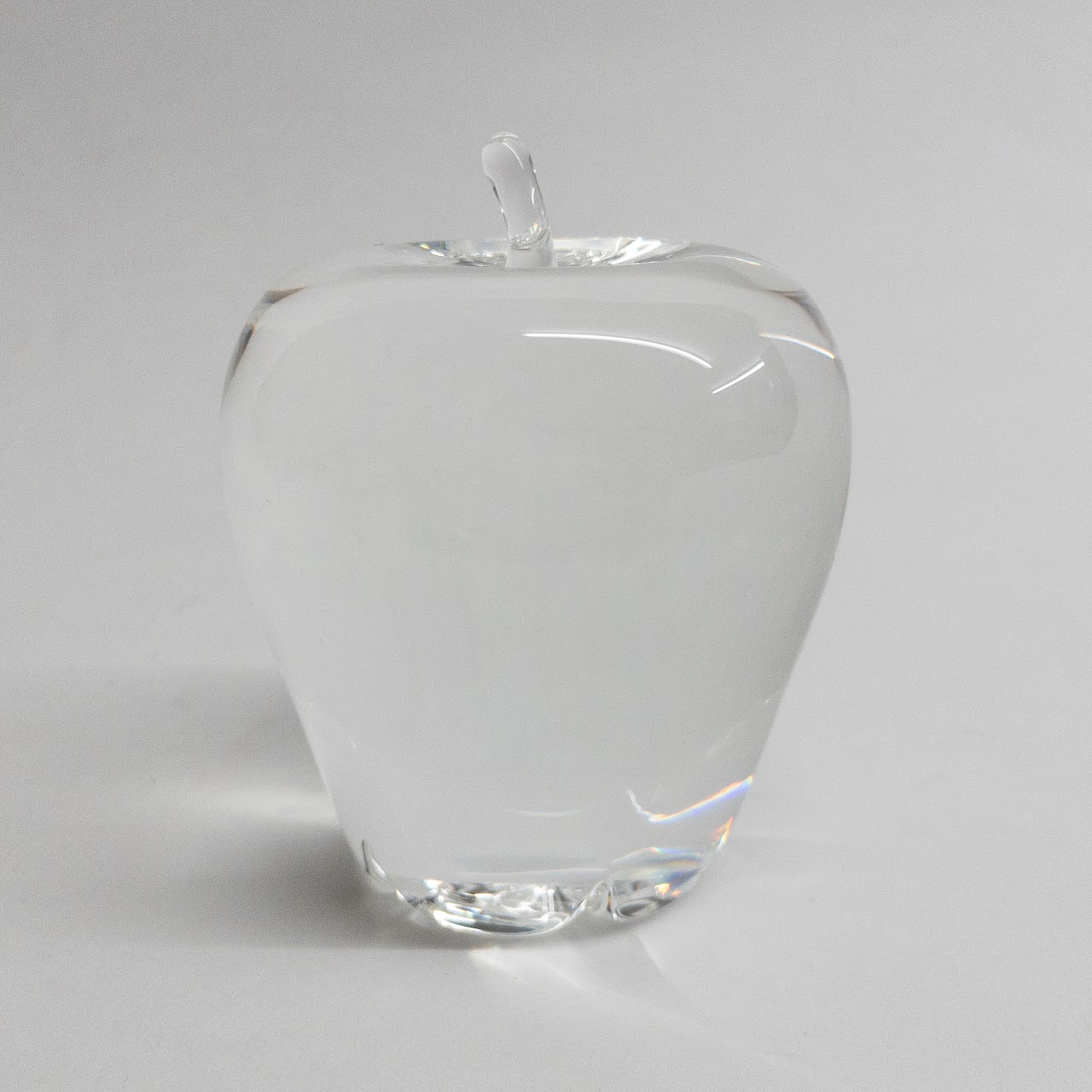 Steuben Crystal Apple Paperweight