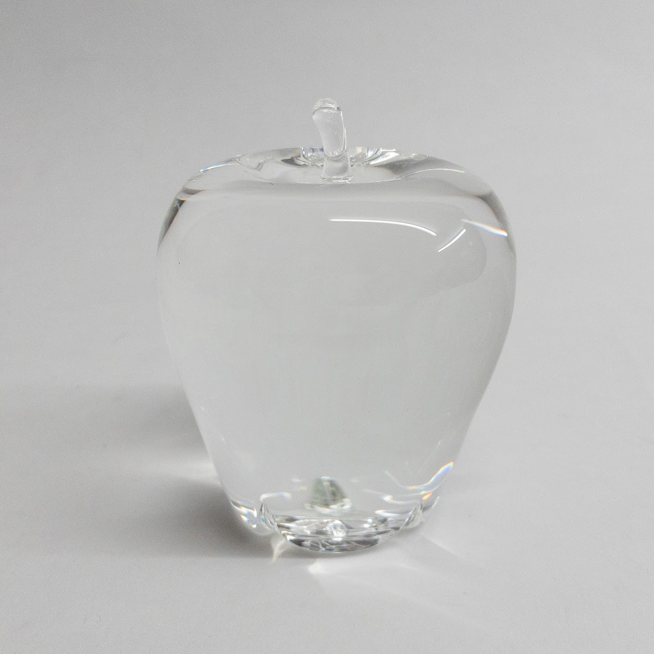 Steuben Crystal Apple Paperweight