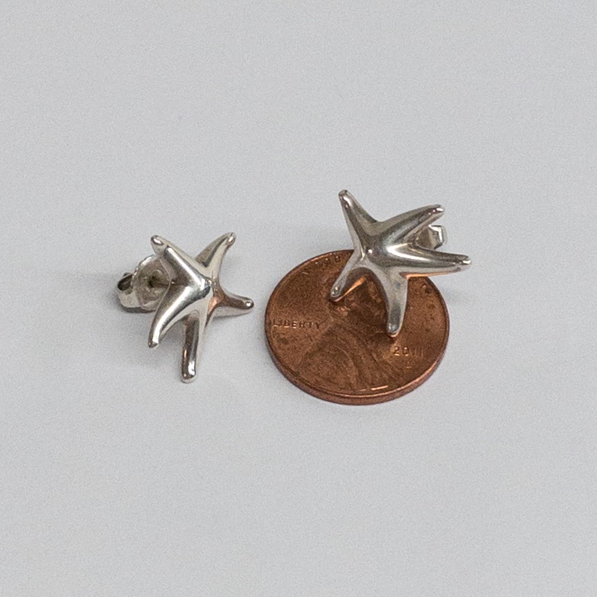 Elsa Peretti X Tiffany & Co.Sterling Silver Starfish Earrings