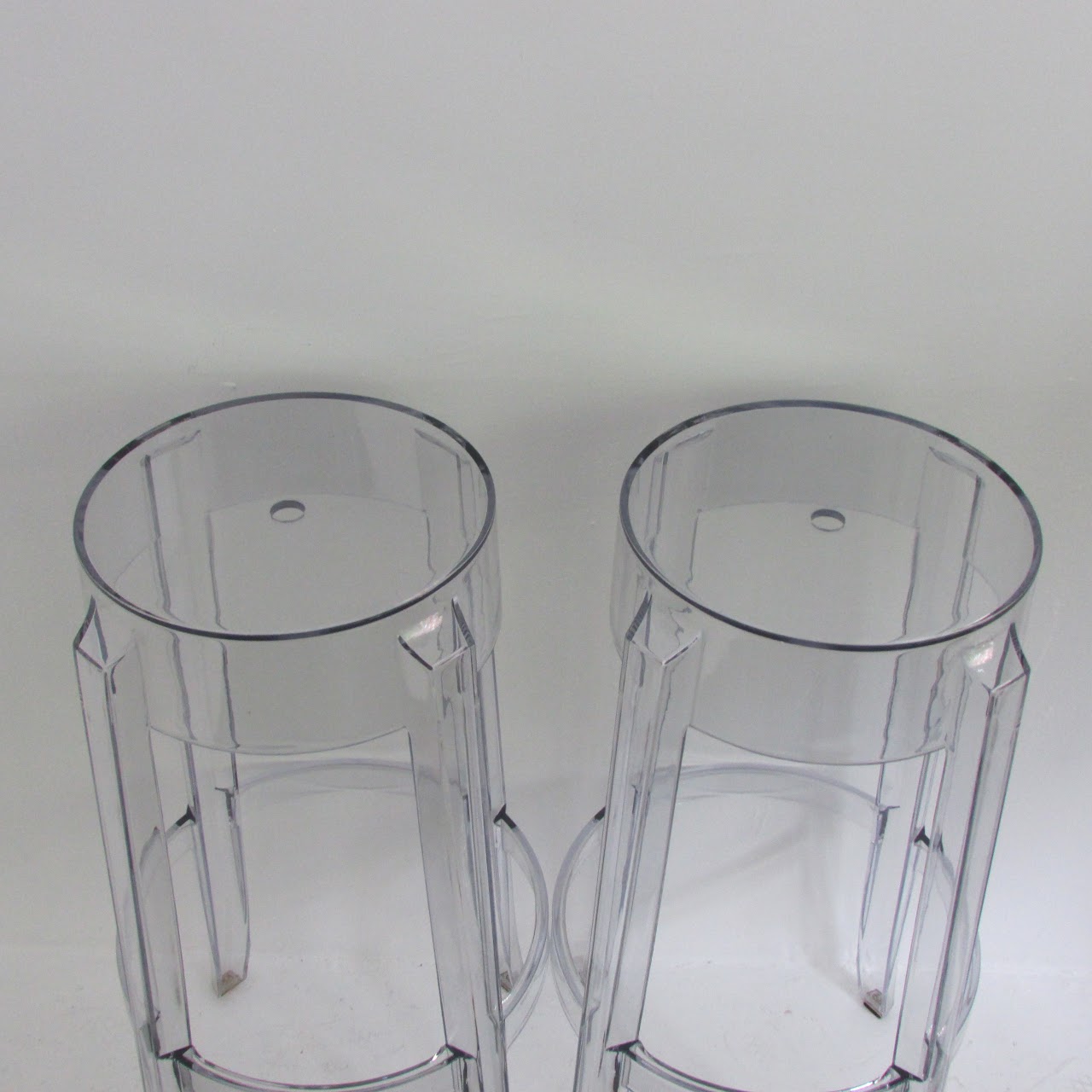 Clear Acrylic Stool Pair