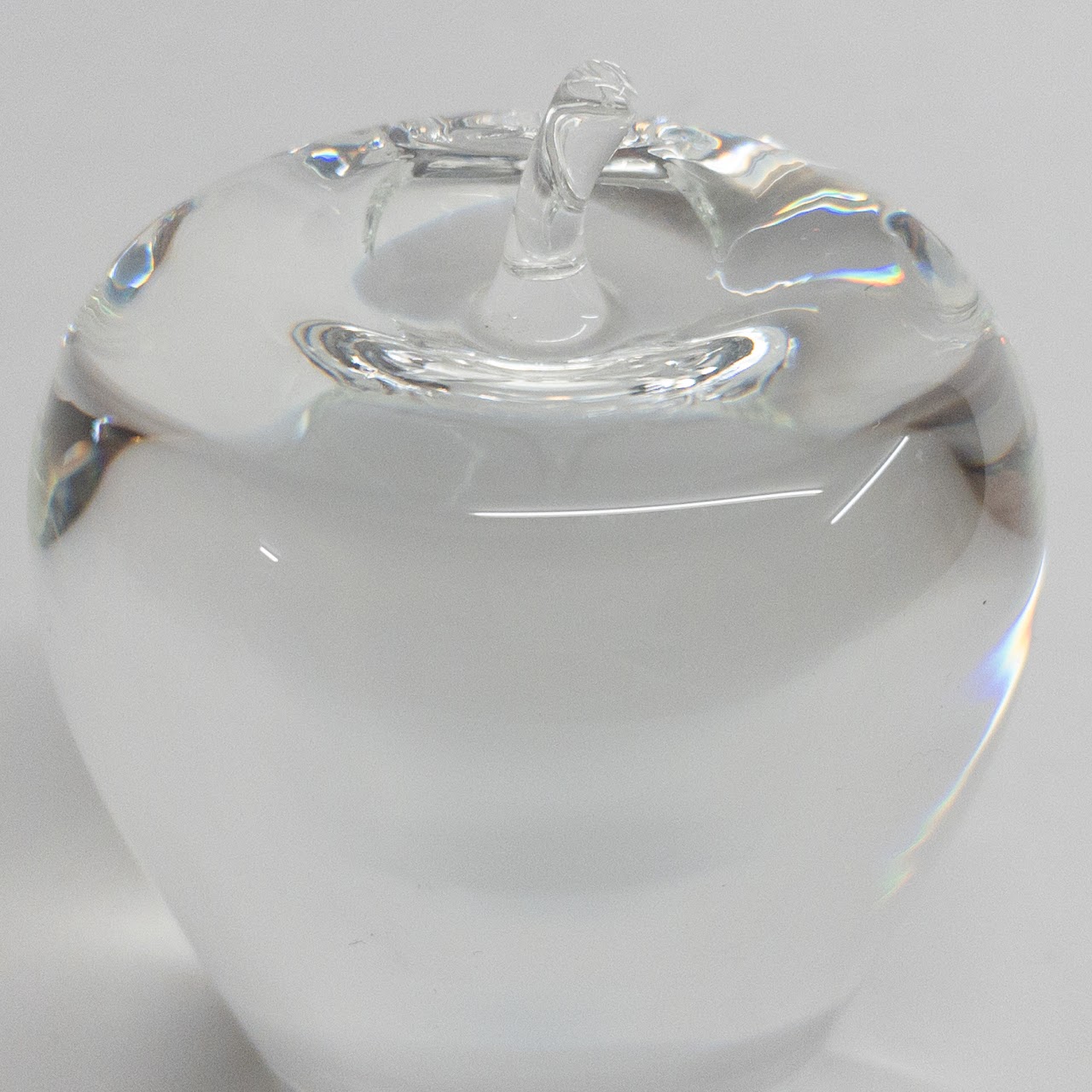 Steuben Crystal Apple Paperweight