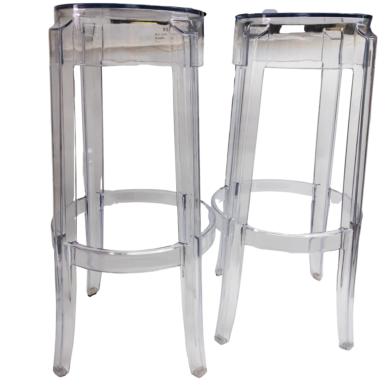 Clear Acrylic Stool Pair