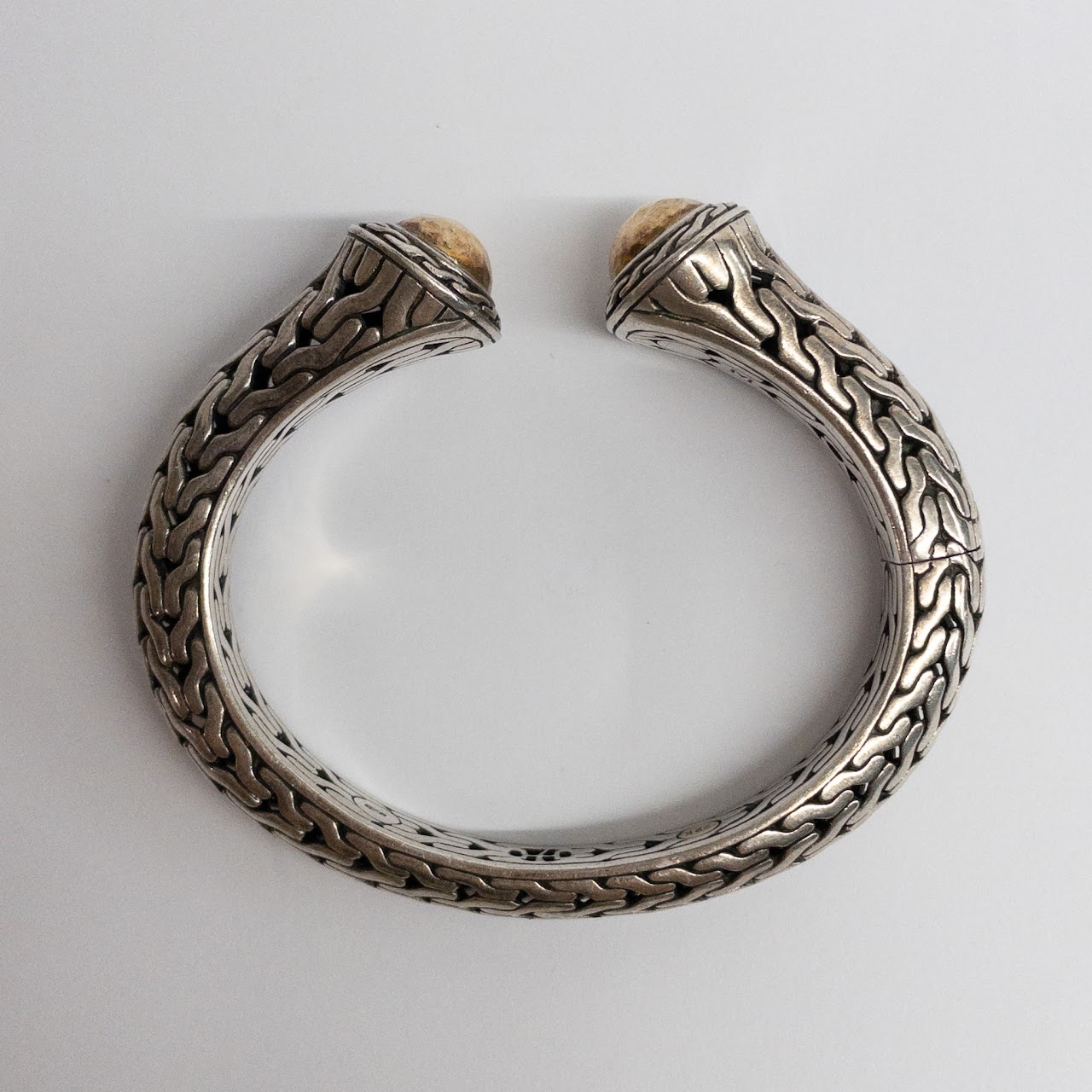 John Hardy Sterling Silver & 22K Gold Cuff Bracelet