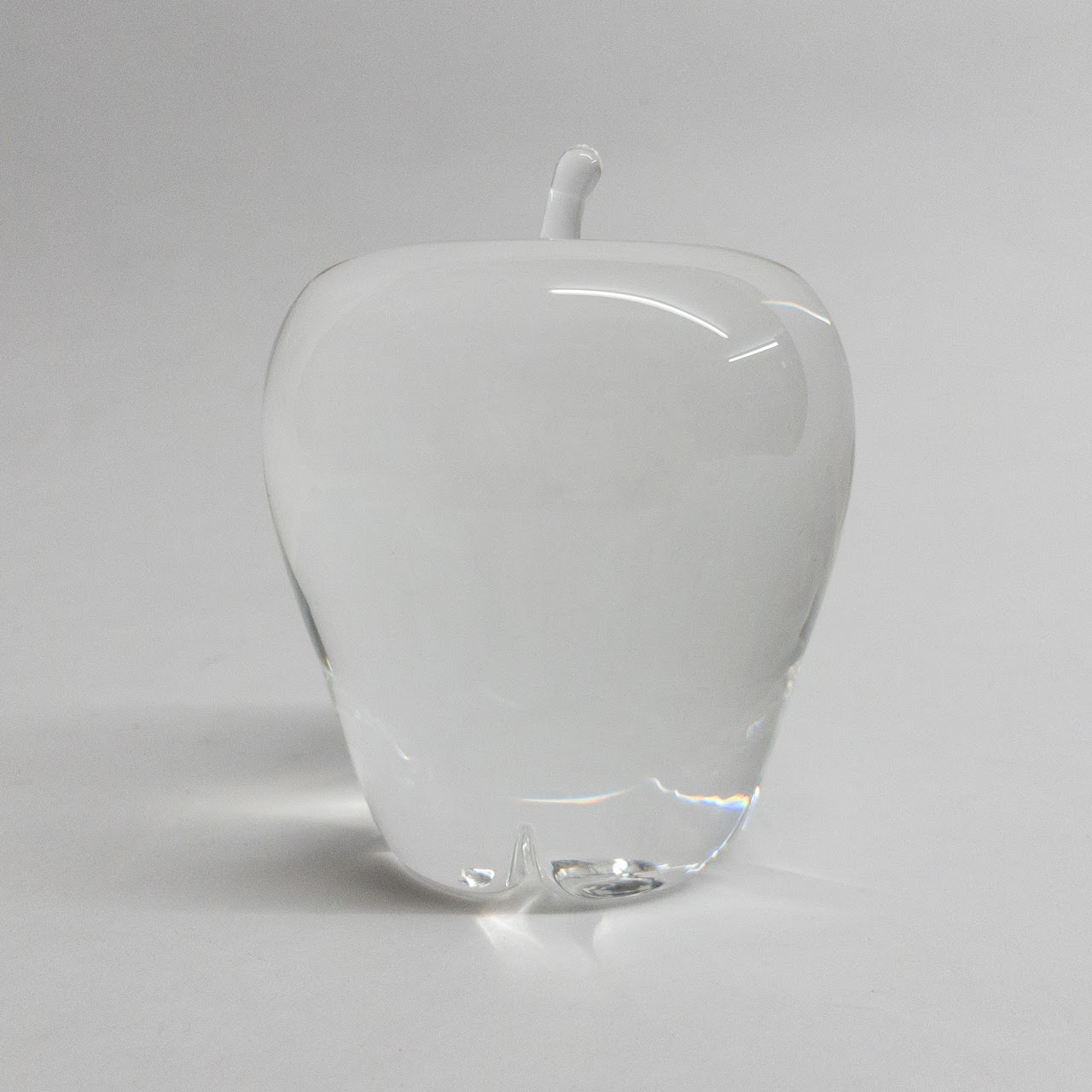 Steuben Crystal Apple Paperweight