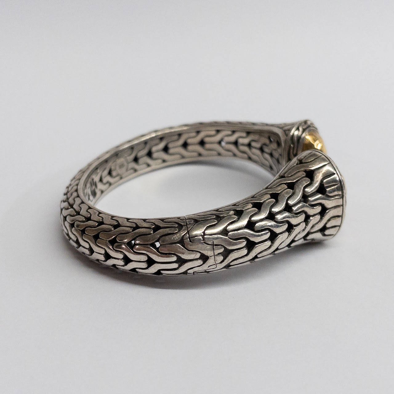 John Hardy Sterling Silver & 22K Gold Cuff Bracelet