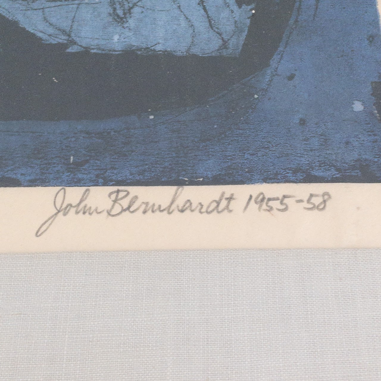 John Bernhardt Signed Lithograph