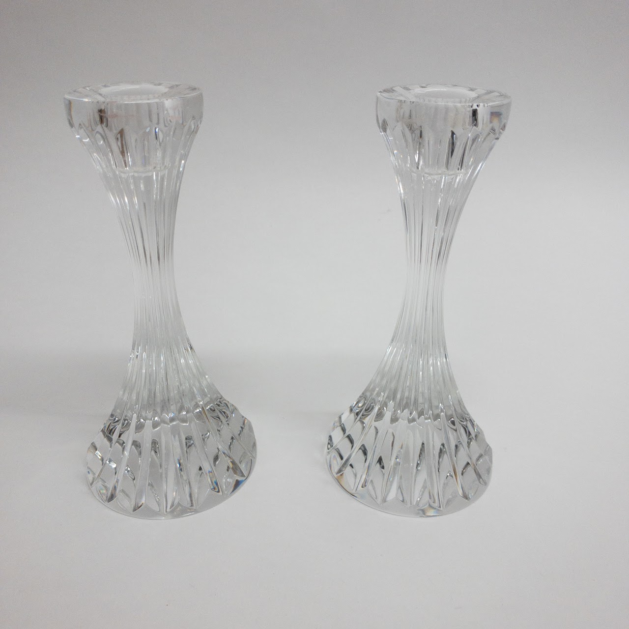 Baccarat Crystal Candlestick Pair