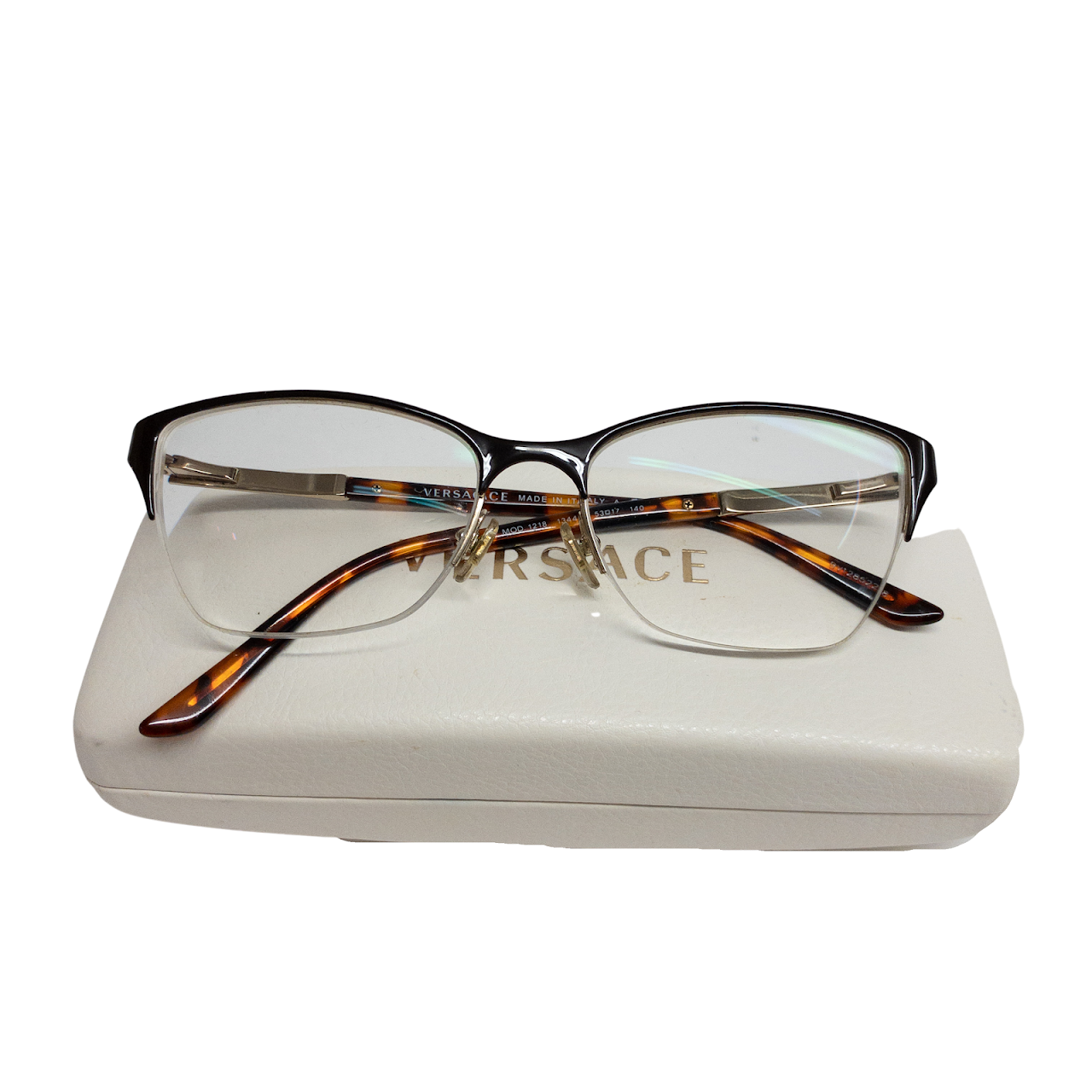 Versace R/X Half Rim  Eyeglasses