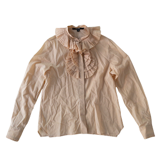 Givenchy Pleated Collar Blouse