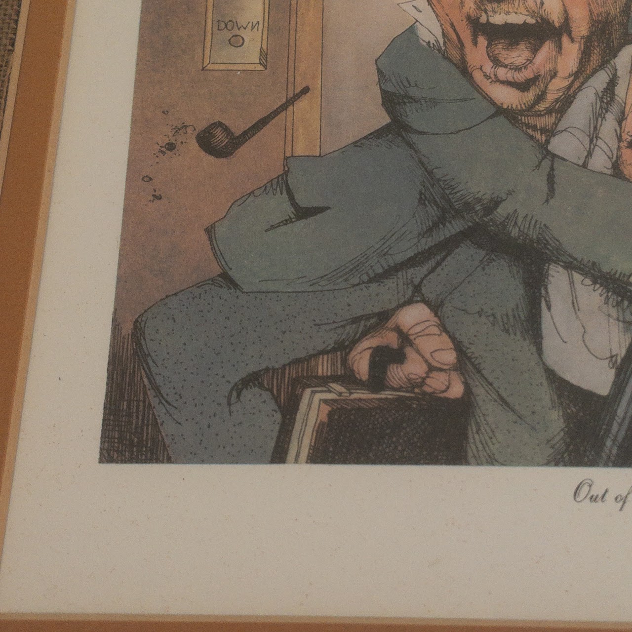 Charles Bragg Signed 'Out of Court Settlement' Print