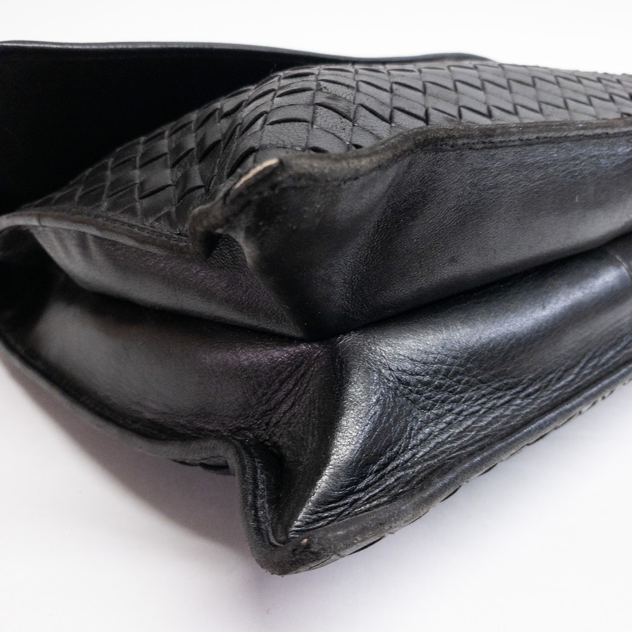 Sold at Auction: Bottega Veneta Point Leather-Trimmed Jacquard Pouch