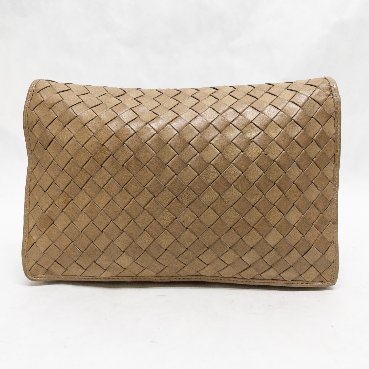 Bottega Veneta Vintage Intrecciato Leather Clutch