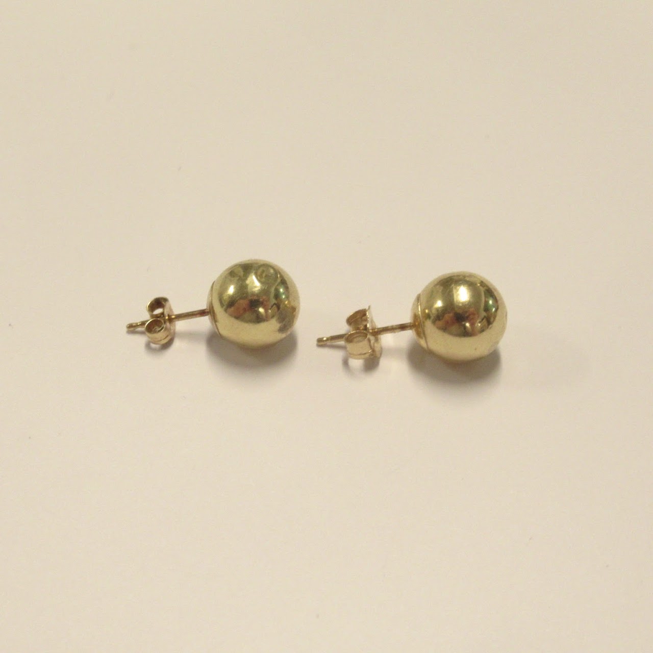 14K Gold Ball Stud Earrings