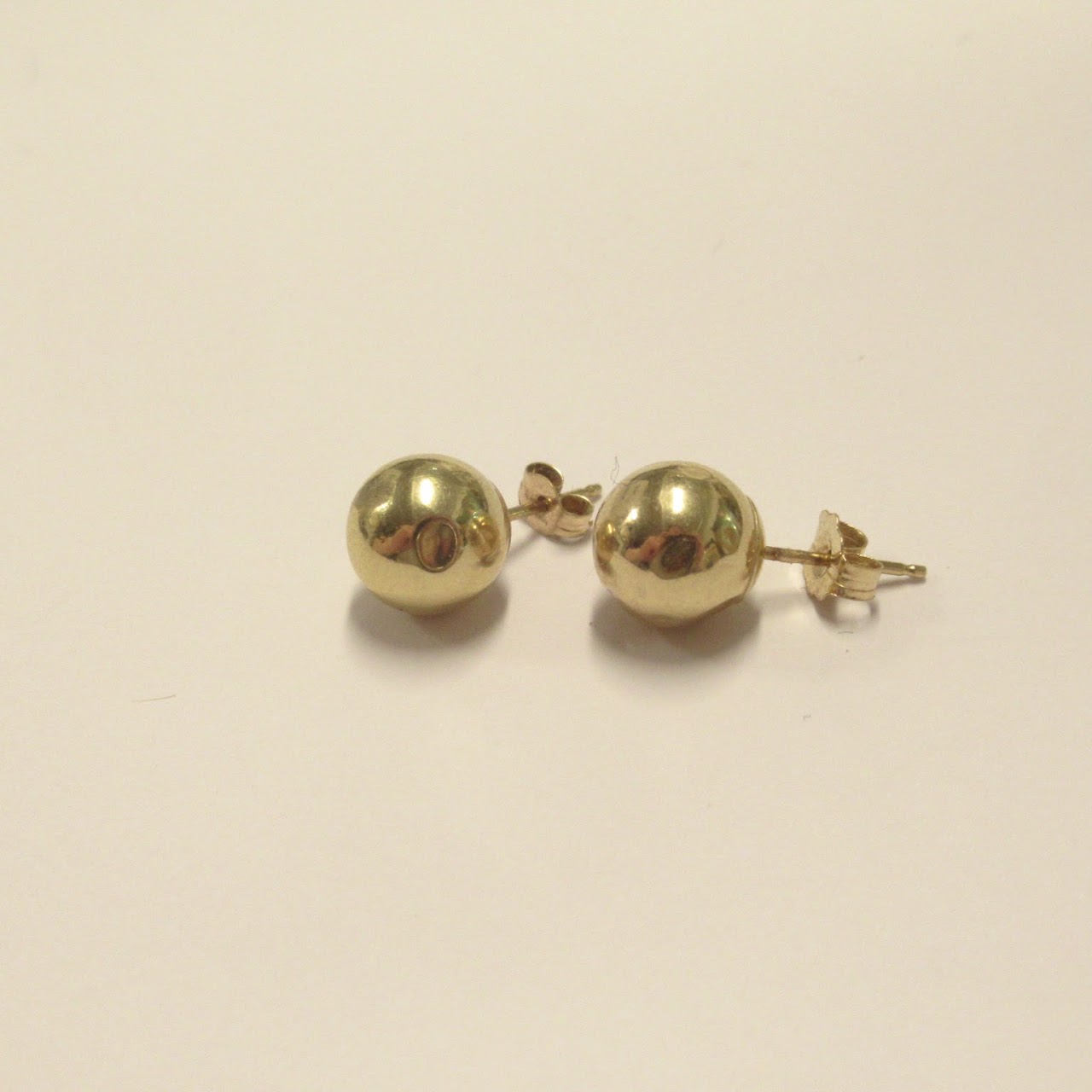 14K Gold Ball Stud Earrings