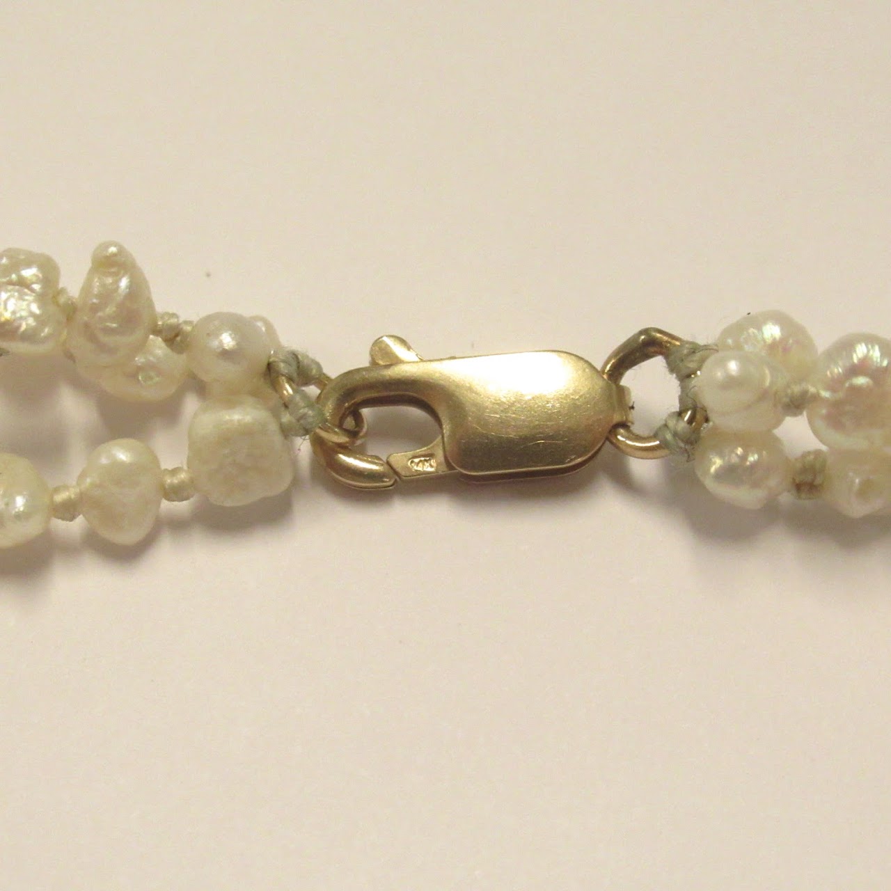 14K Gold & Seed Pearl Bracelet