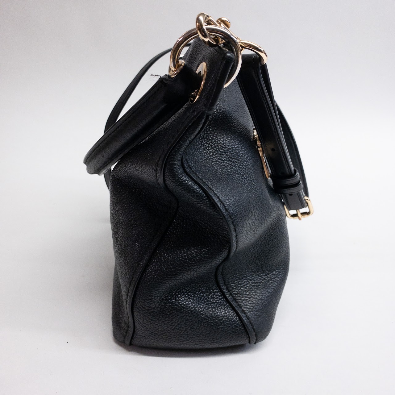 Coach Black Leather Clarkson Hobo Bag