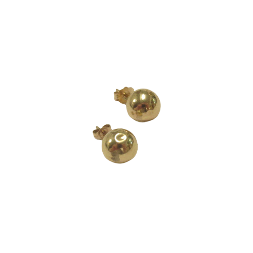 14K Gold Ball Stud Earrings