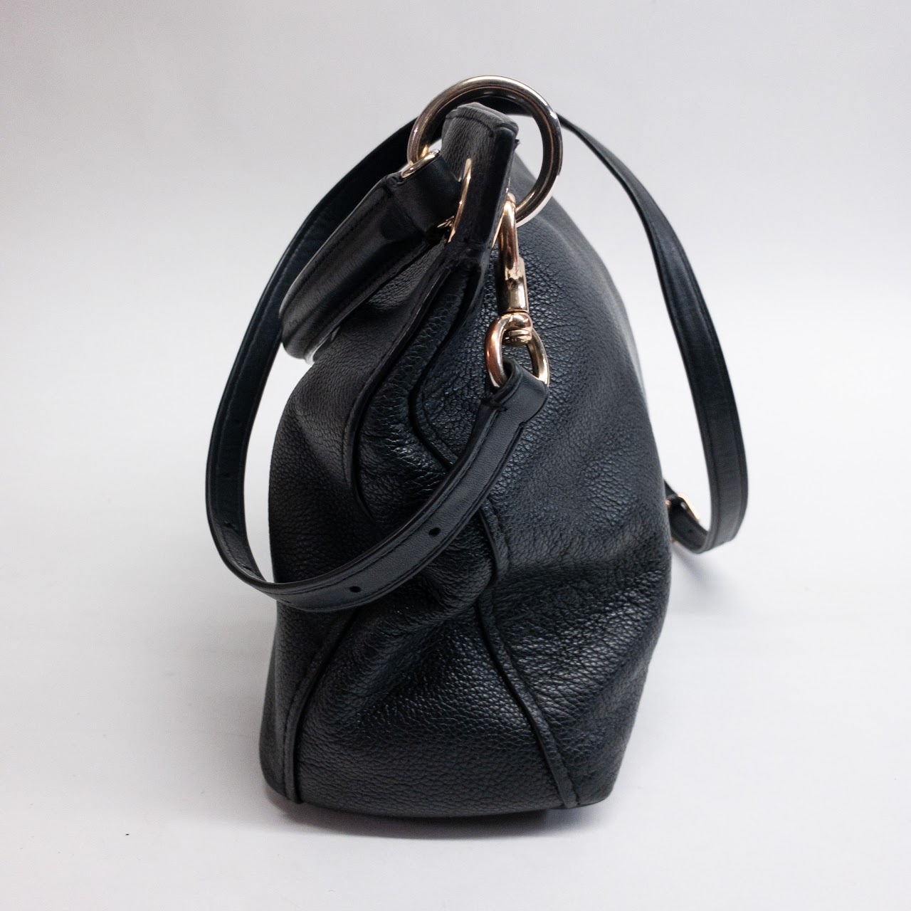 Coach Black Leather Clarkson Hobo Bag