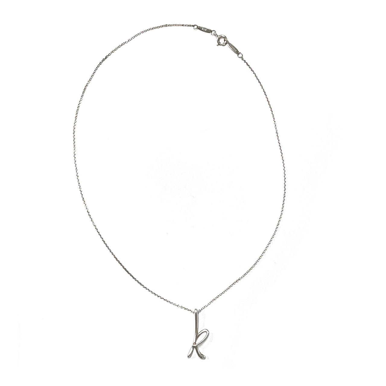 Tiffany & Co. Sterling Silver K Necklace