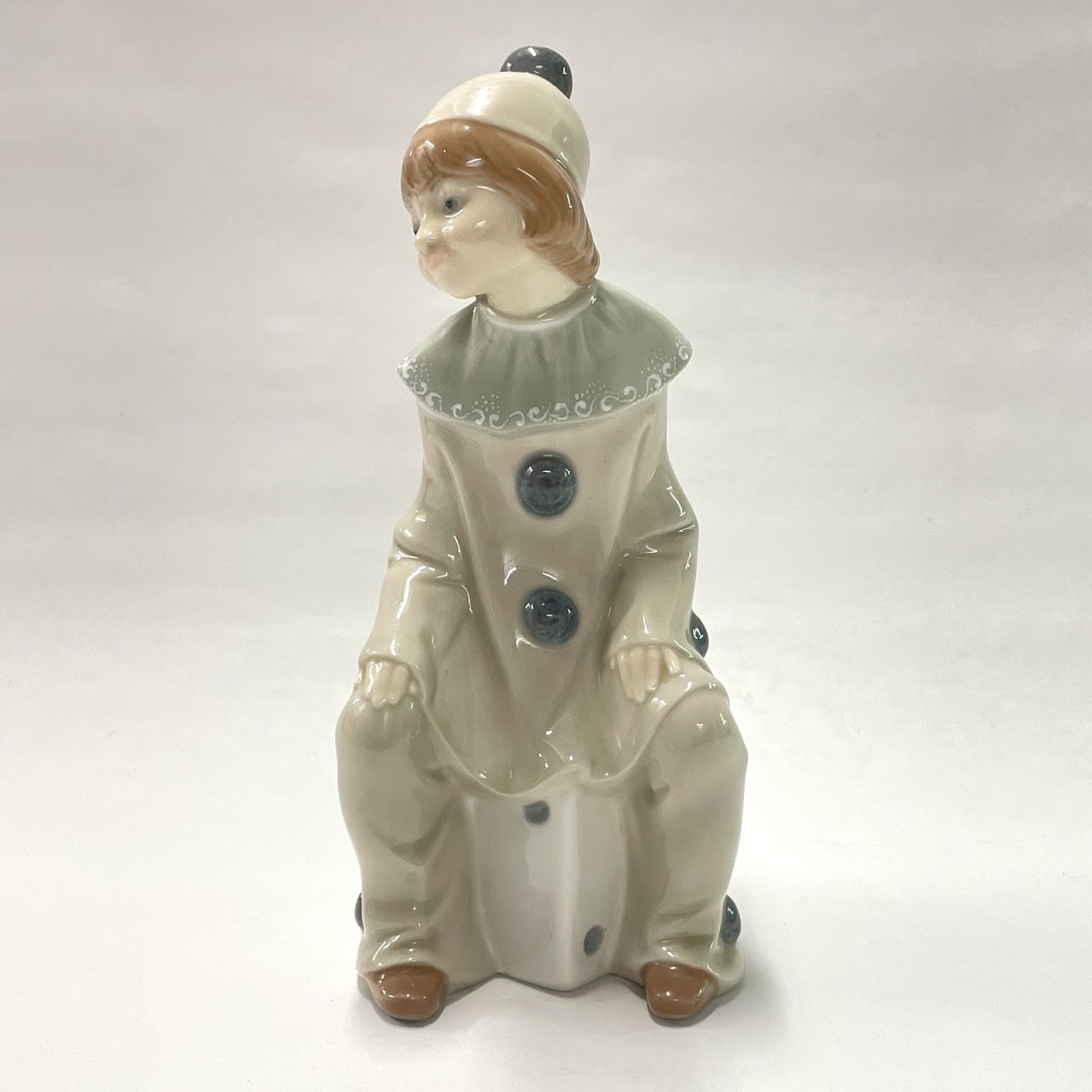 Lladró Sitting Clown on Dice  Figurine